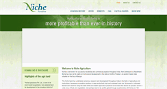 Desktop Screenshot of nicheagriculture.com