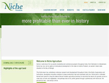 Tablet Screenshot of nicheagriculture.com